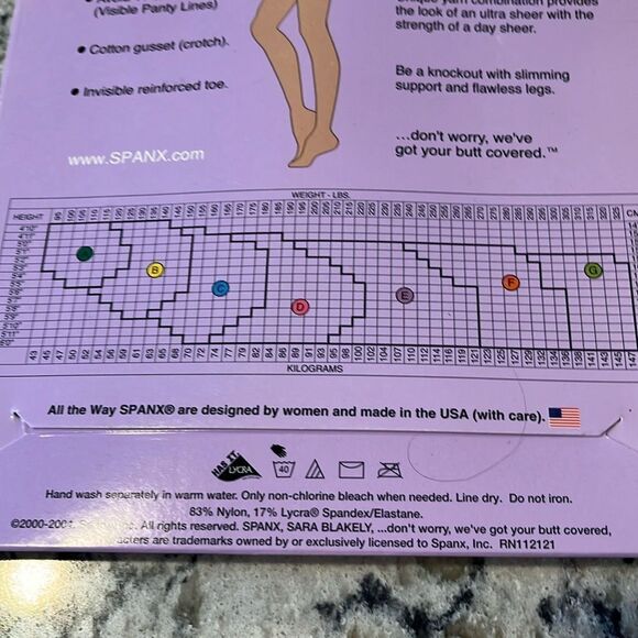 SPANX All the Way Tummy to Toes Full Length Hose Nude Medium Control Size G NIP - Picture 6 of 8